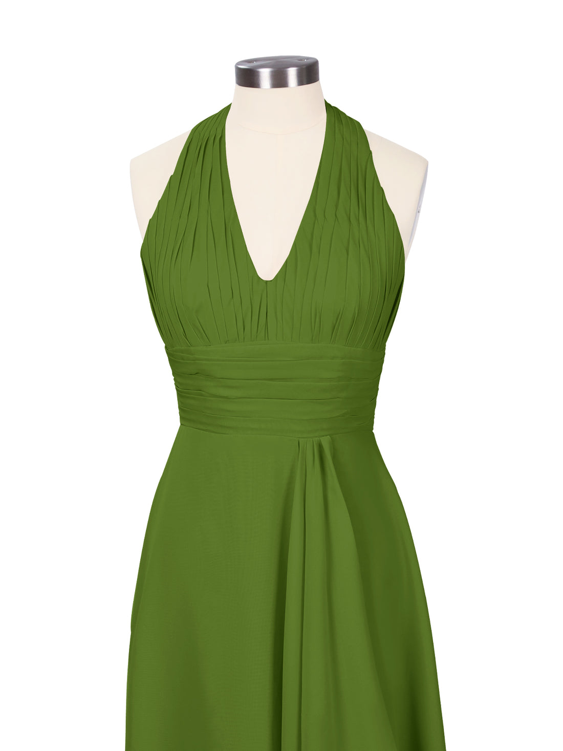 Ruched Halter Bridesmaid Dress 