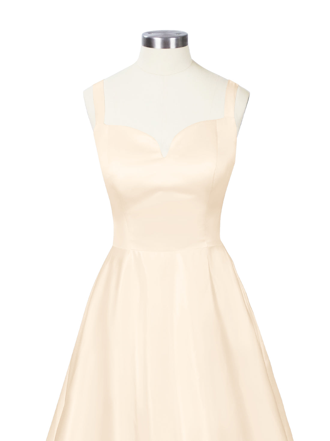 Sweetheart Satin Chapel Train Wedding Dress 