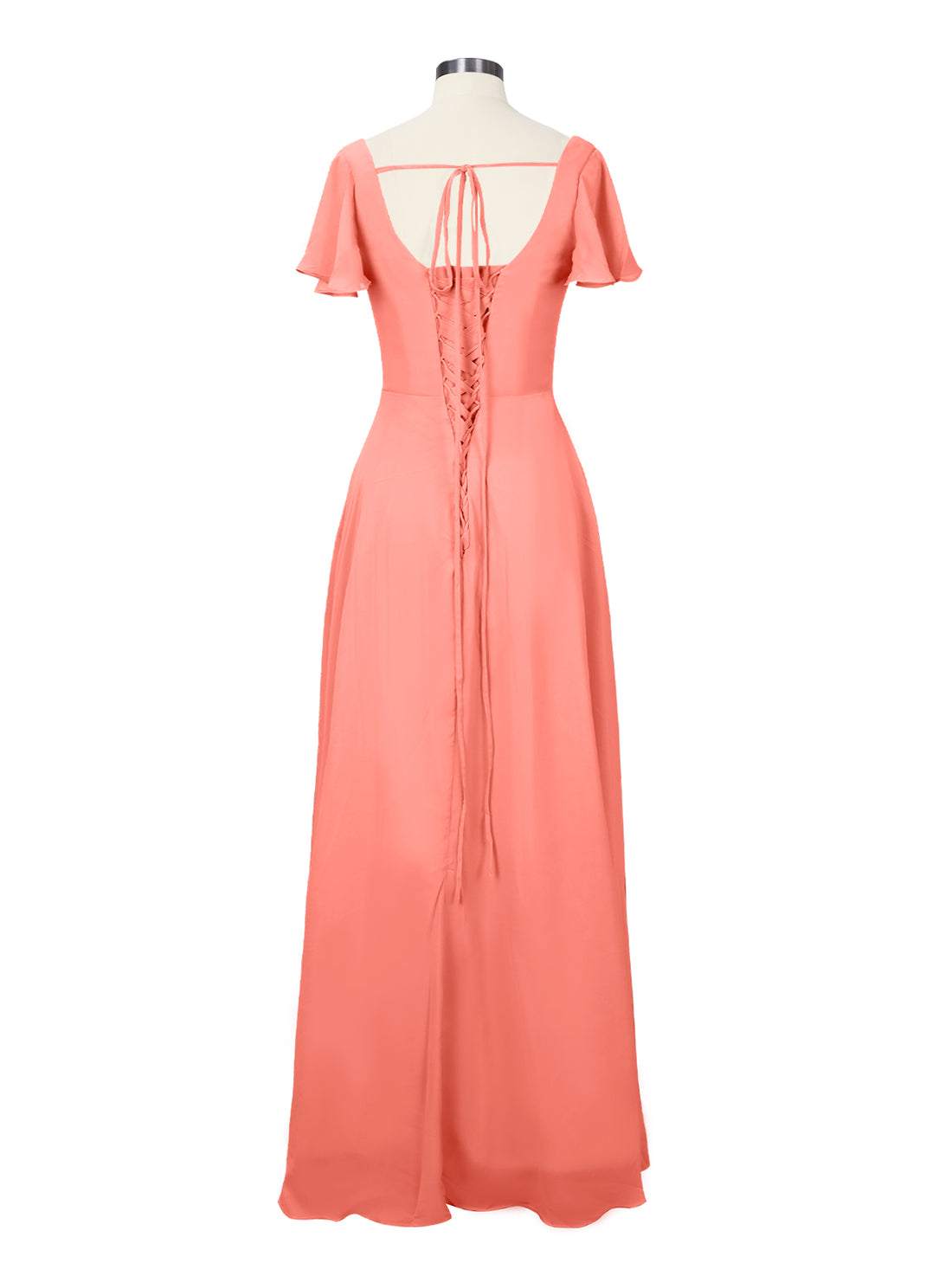Flutter Sleeves Bridesmaid Dress 