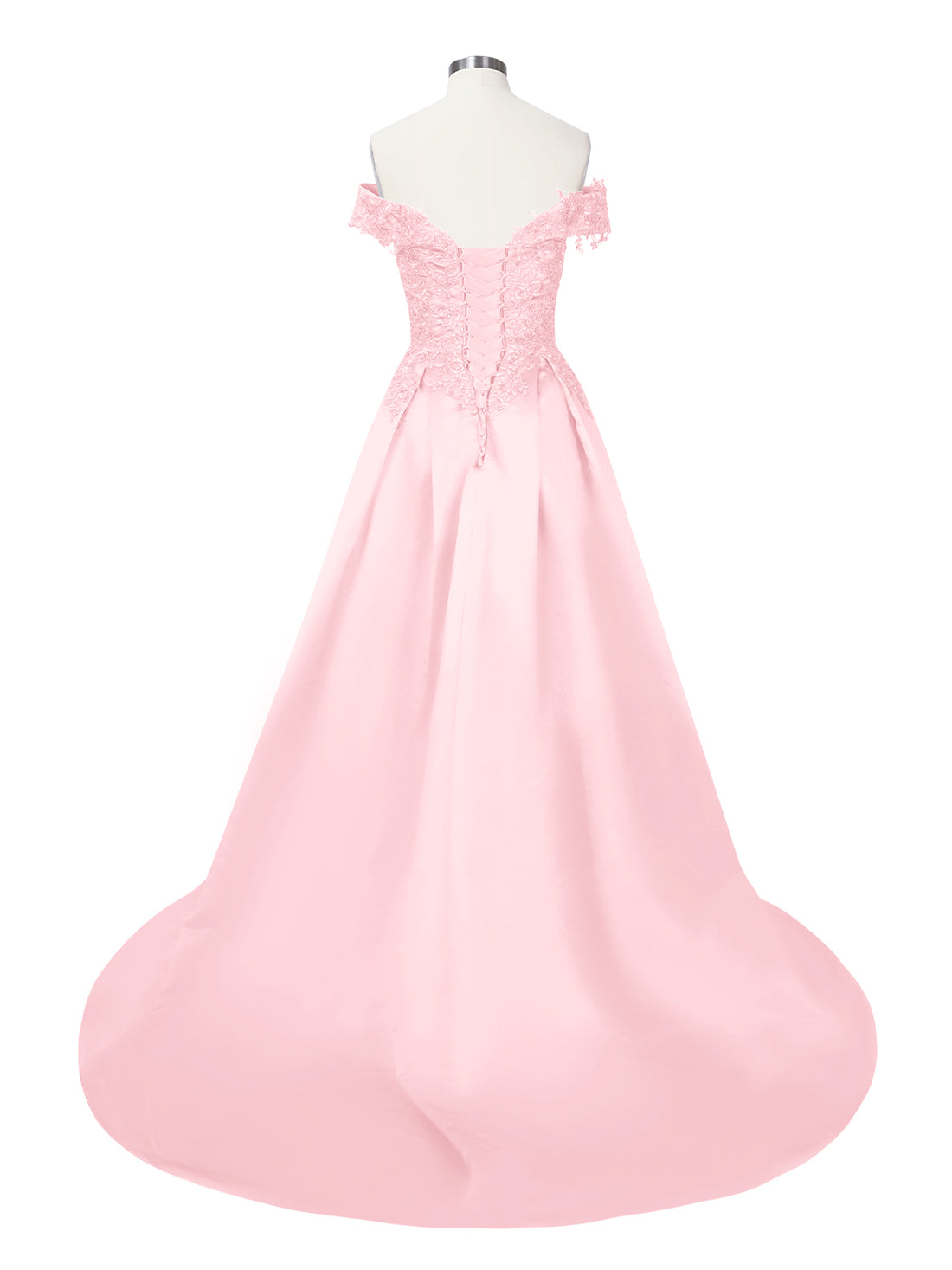 Applique Bodice Prom Dress 