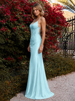 Mermaid Prom Dress with Sequin Appliques
