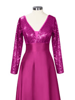 Long Sleeveless Sequin Prom Dress 
