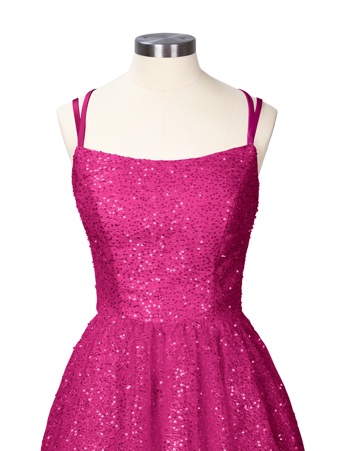 Sparkly Sequined A-line Mini Dress 