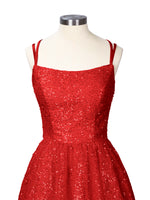 Sparkly Sequined A-line Mini Dress 