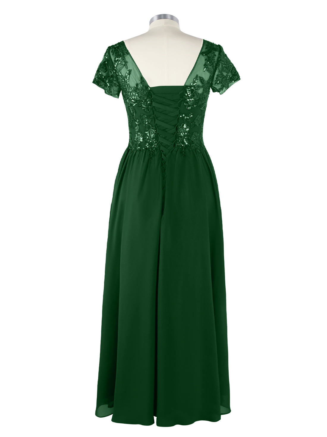 Short Sleeves Chiffon Dress 