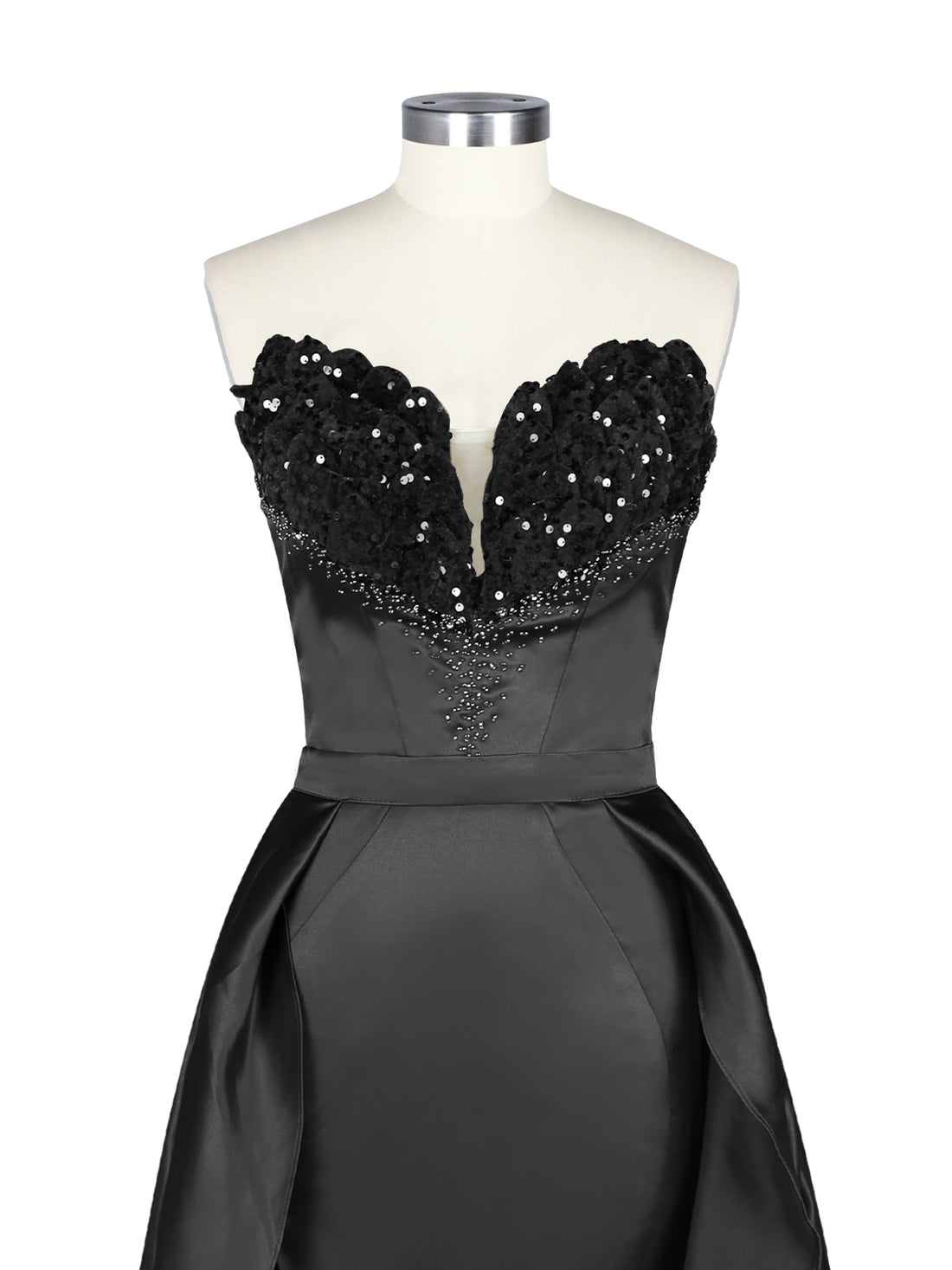 Strapless Sequin Prom Dress 