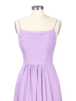 Spaghetti Asymmetrical Bridesmaid Dress 