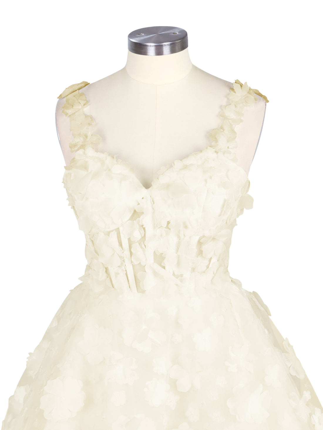 Sweetheart 3D Flower Wedding Dress 