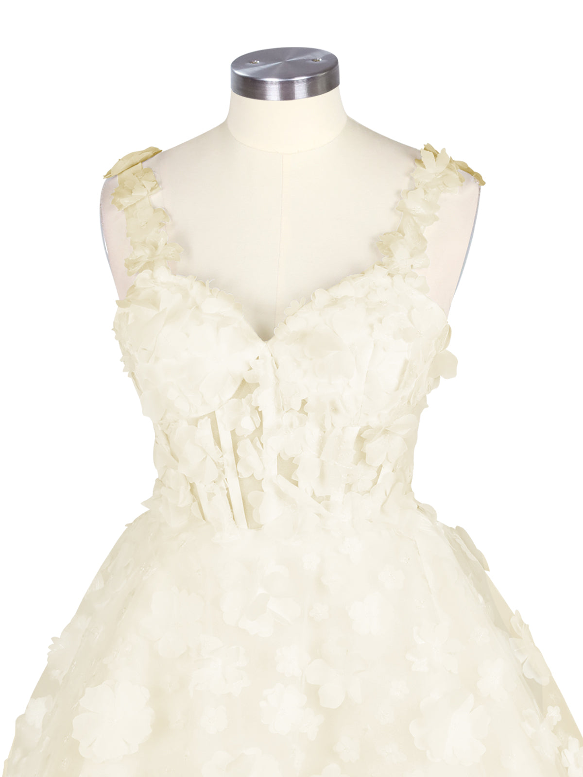 Sweetheart 3D Flower Wedding Dress 
