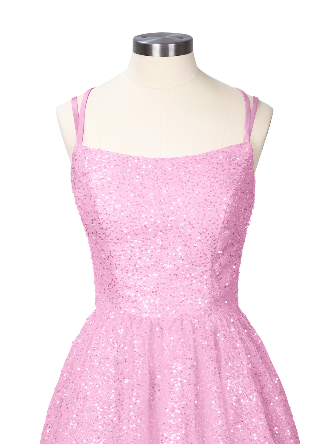 Sparkly Sequined A-line Mini Dress 