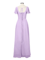 Flutter Sleeves Bridesmaid Dress 