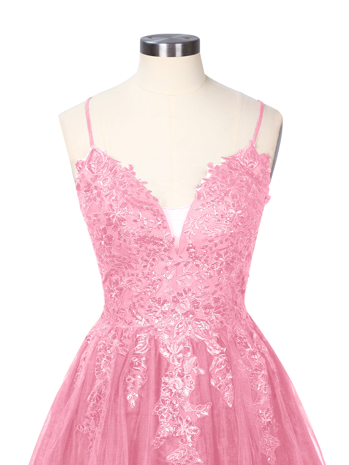Applique Soft Tulle Mini Dress 