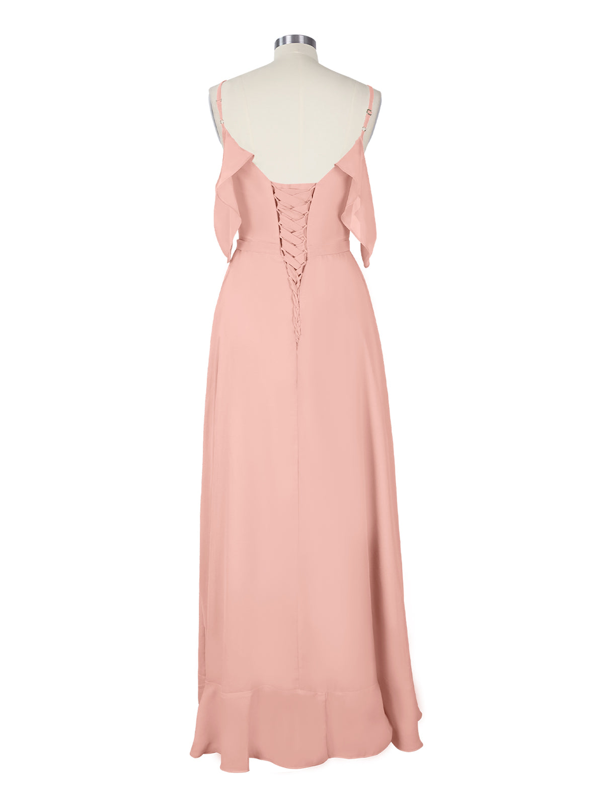 Flowy Spaghetti Bridesmaid Dress 