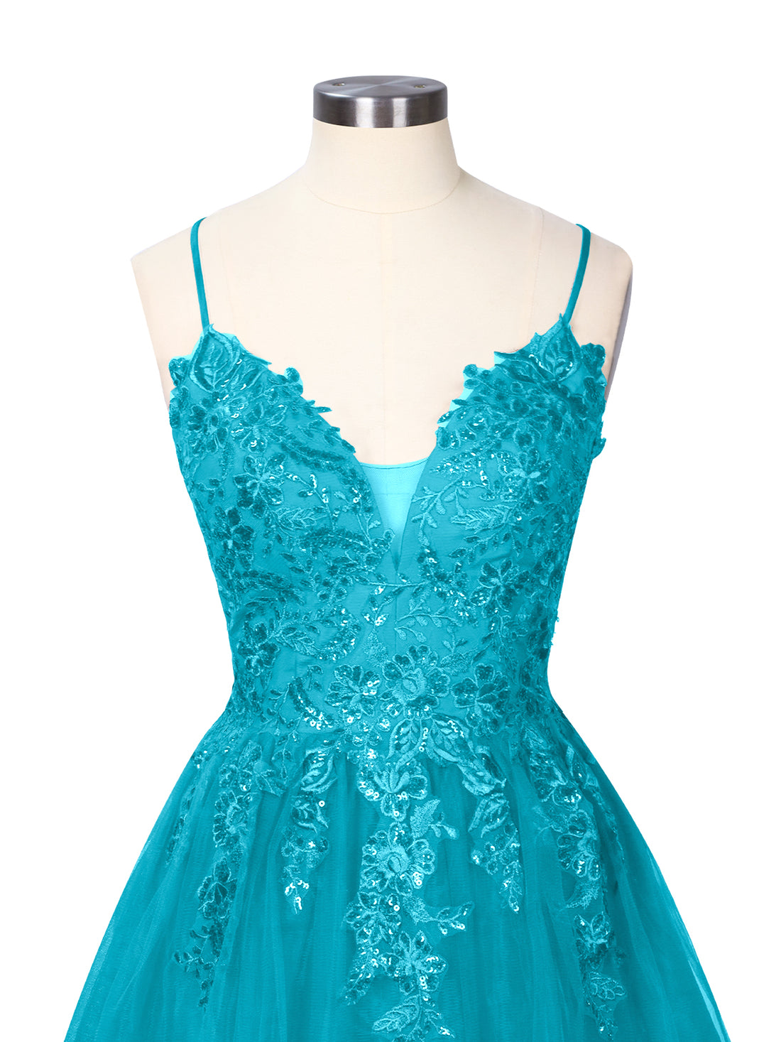 Applique Soft Tulle Mini Dress 