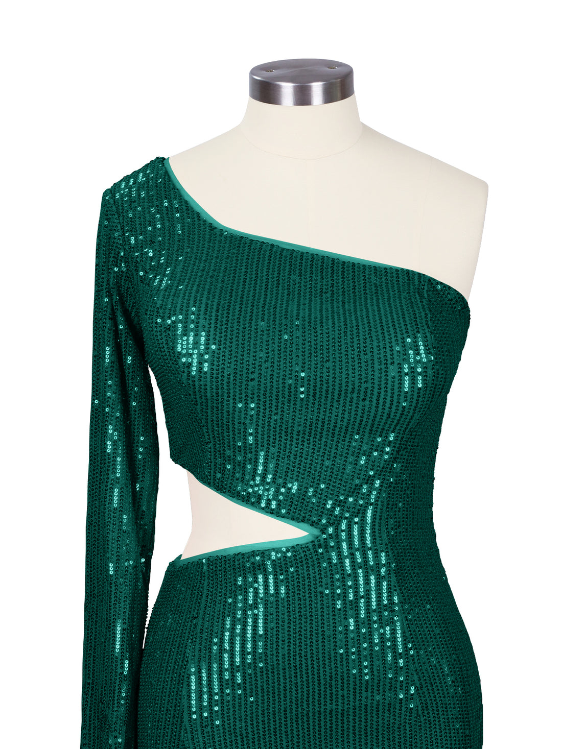Waist Cutout One Shoulder Mini Dress 