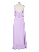Flowy Spaghetti Bridesmaid Dress 