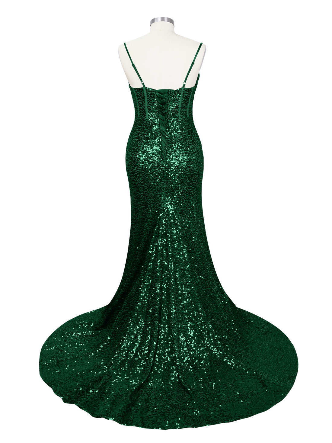 Spaghetti Sheath Prom Dress 