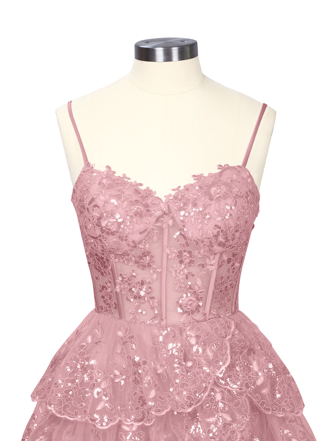 Sequin Appliques Mini Dress 