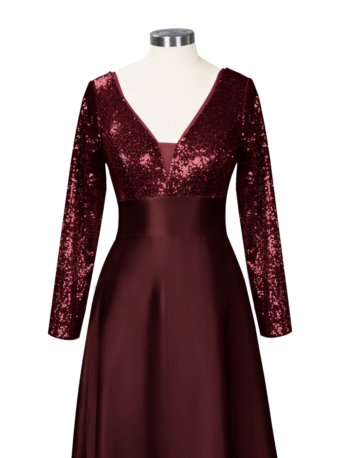 Long Sleeveless Sequin Prom Dress 
