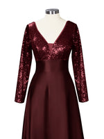 Long Sleeveless Sequin Prom Dress 