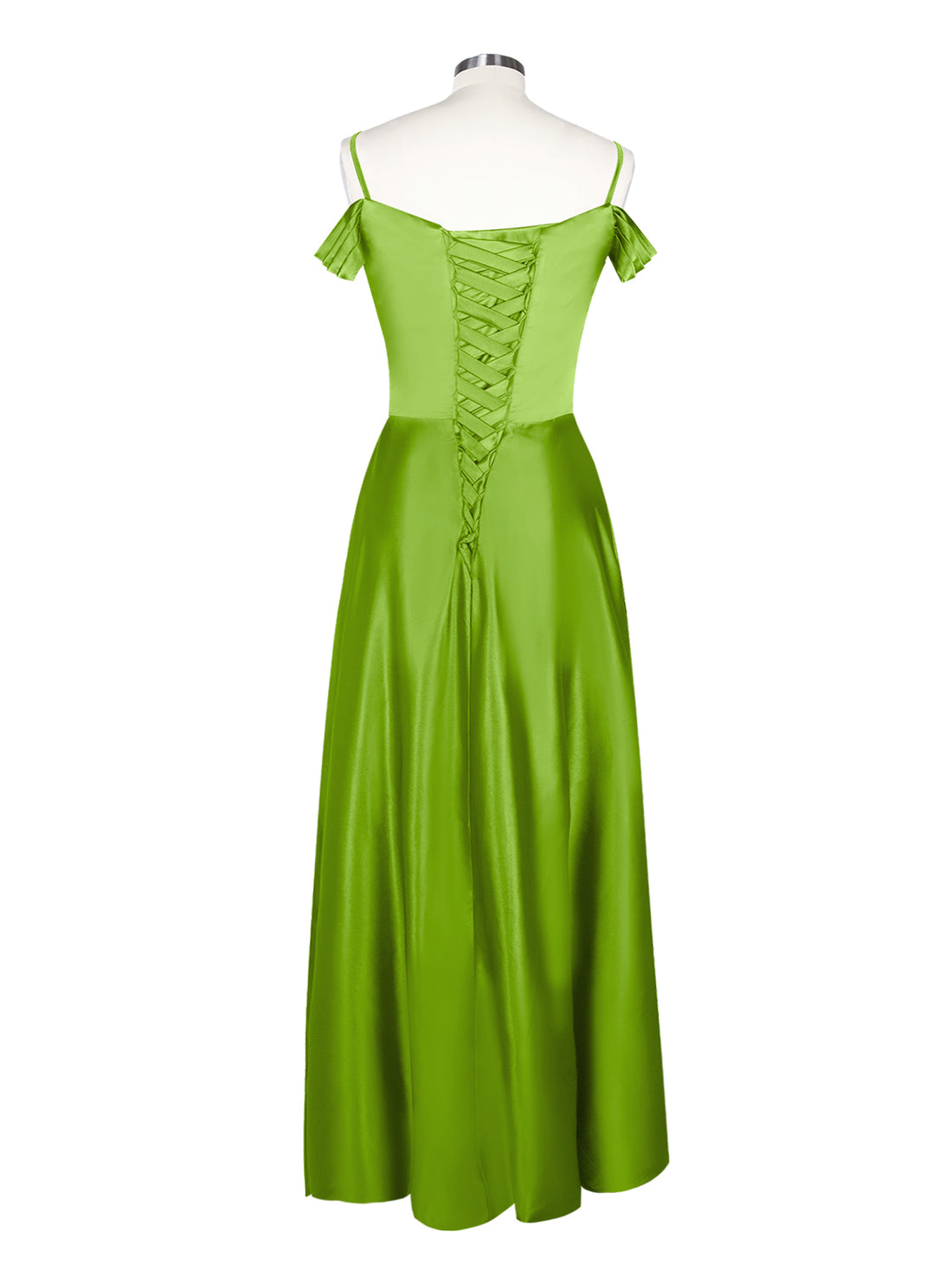 Silk-Like Pleated Prom Dress 