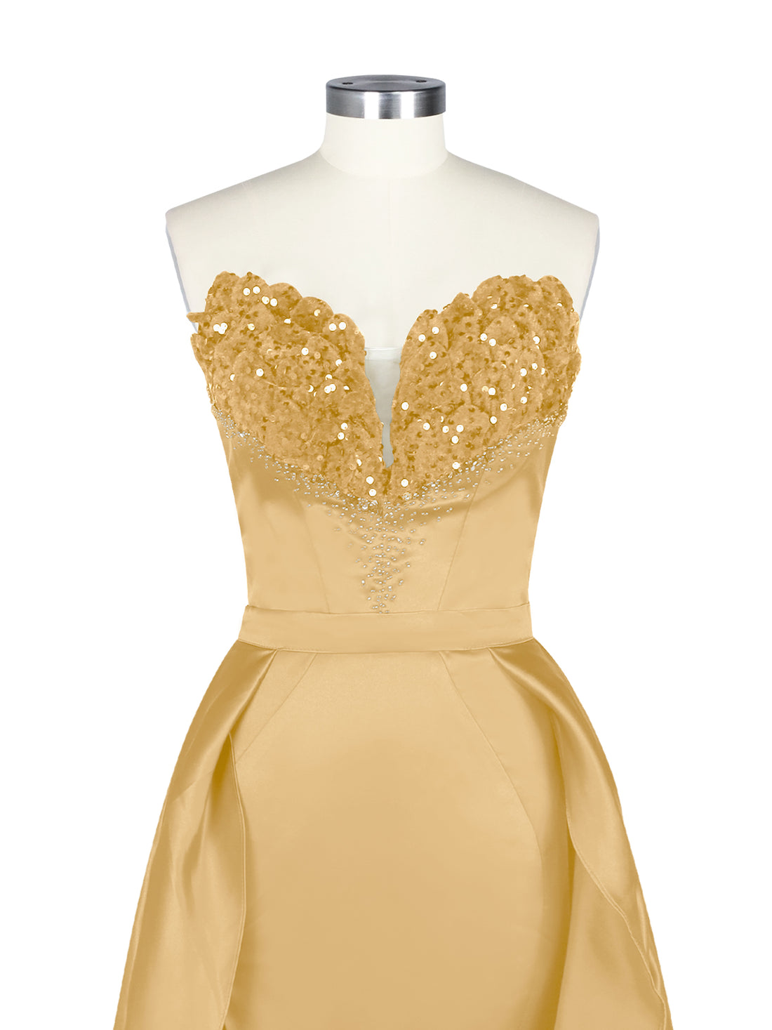 Strapless Sequin Prom Dress 