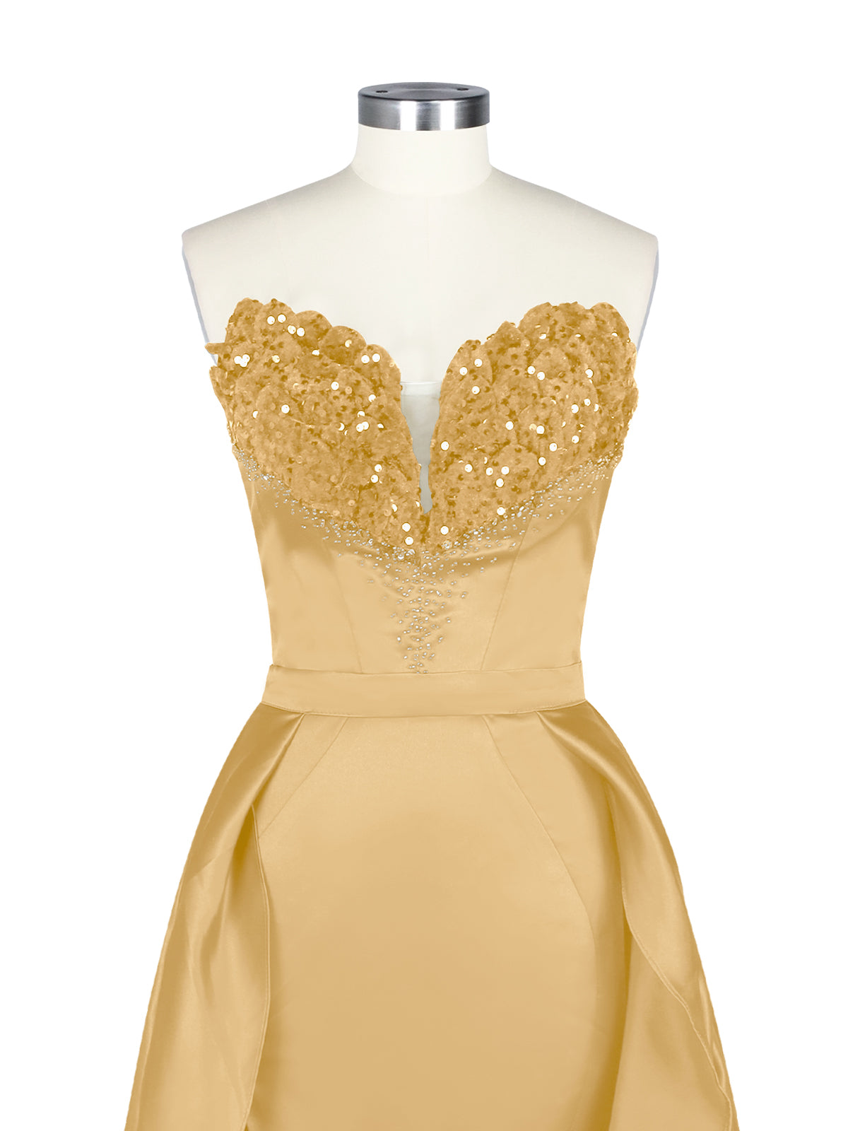Strapless Sequin Prom Dress 