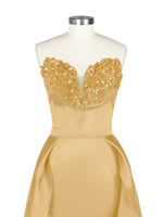 Strapless Sequin Prom Dress 