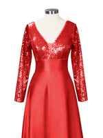 Long Sleeveless Sequin Prom Dress 