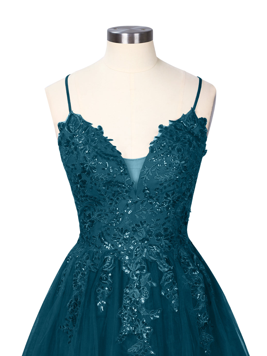 Applique Soft Tulle Mini Dress 