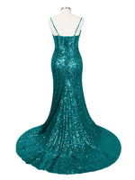 Spaghetti Sheath Prom Dress 