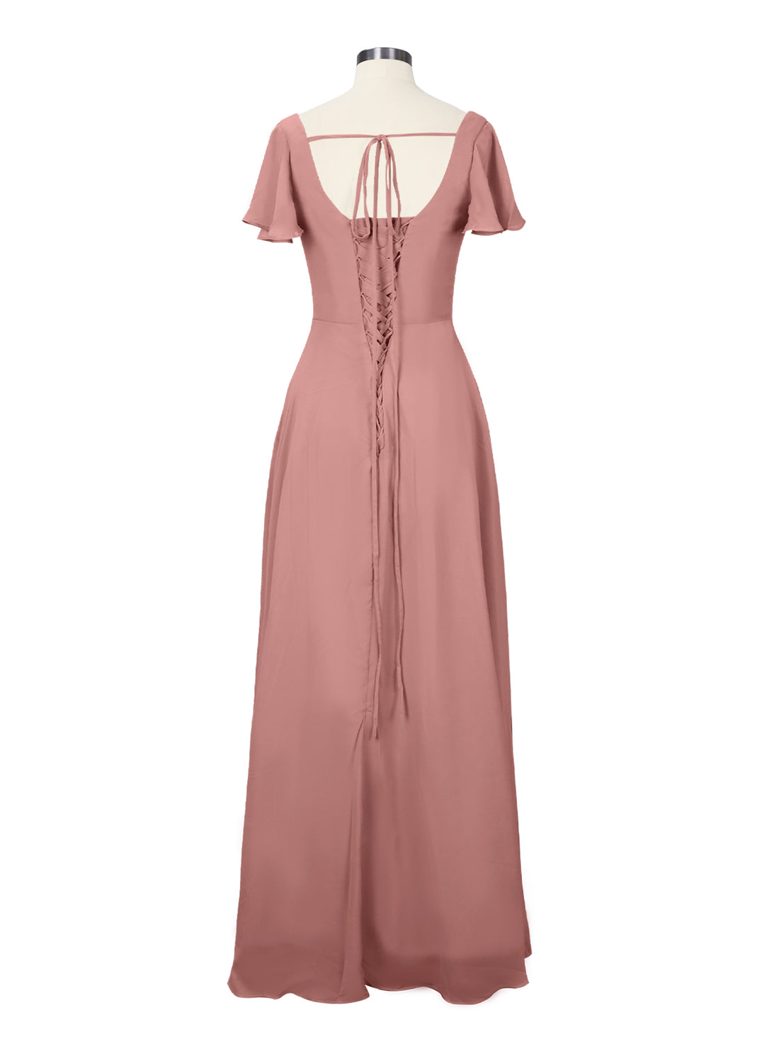 Flutter Sleeves Bridesmaid Dress 