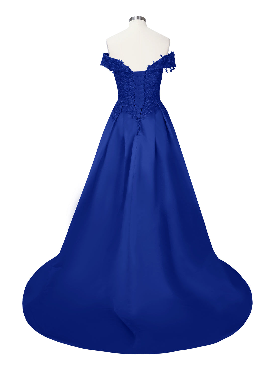 Applique Bodice Prom Dress 
