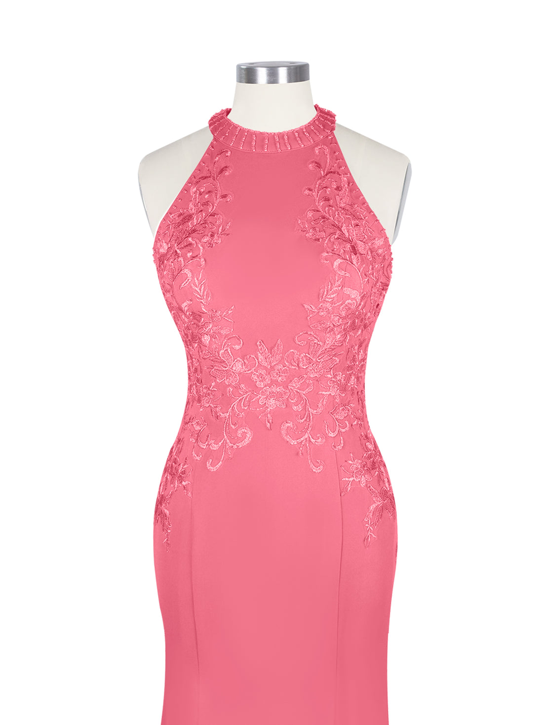Halter Neckline Trumpet Dress 