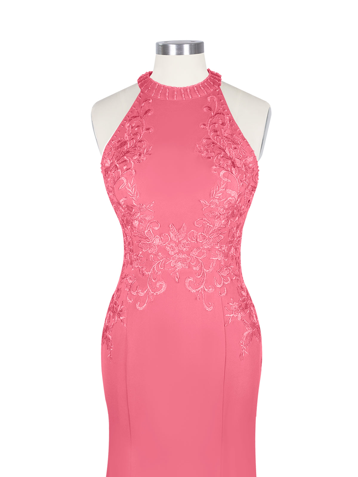 Halter Neckline Trumpet Dress 