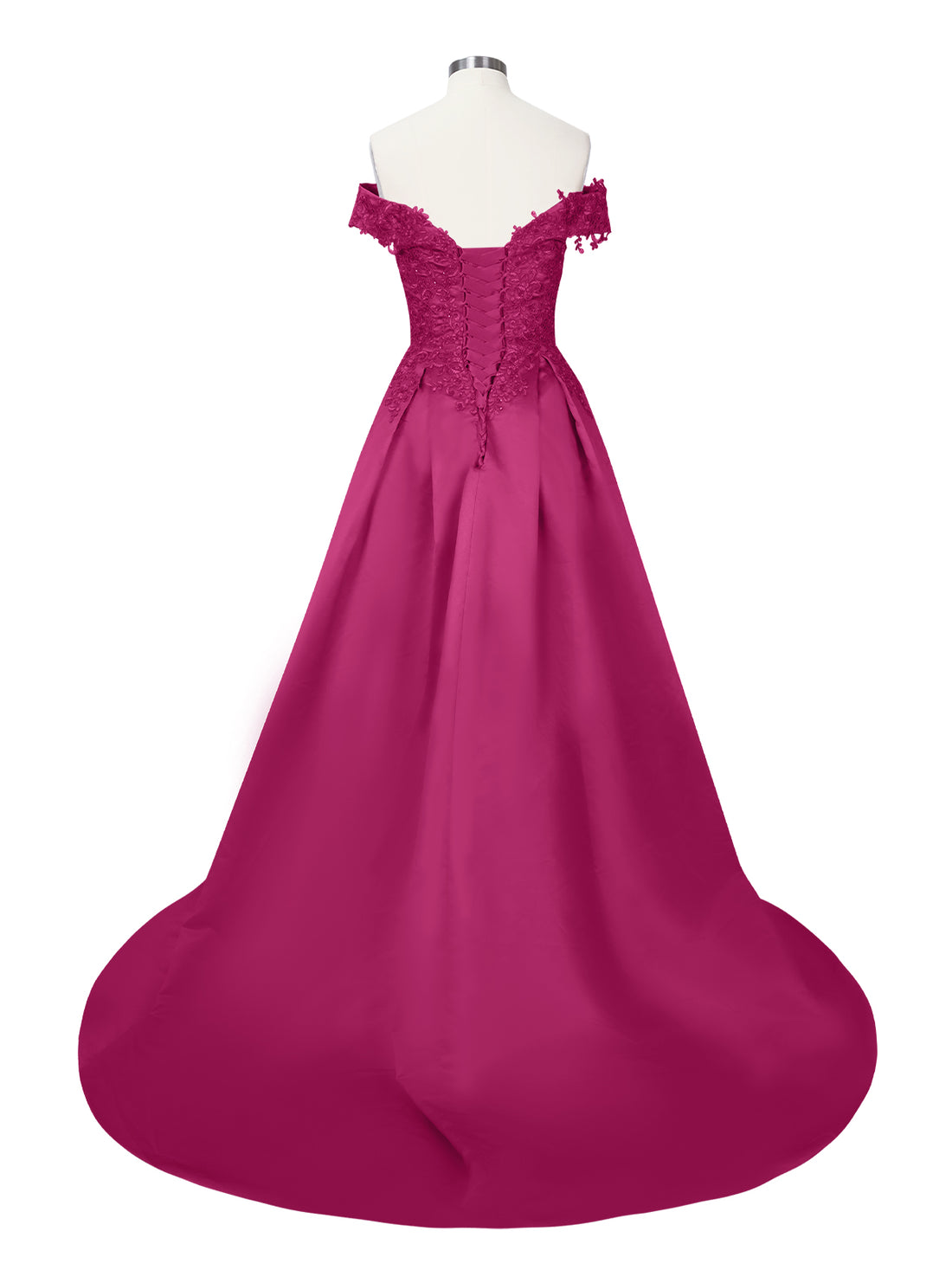 Applique Bodice Prom Dress 