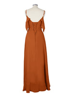 Flowy Spaghetti Bridesmaid Dress 