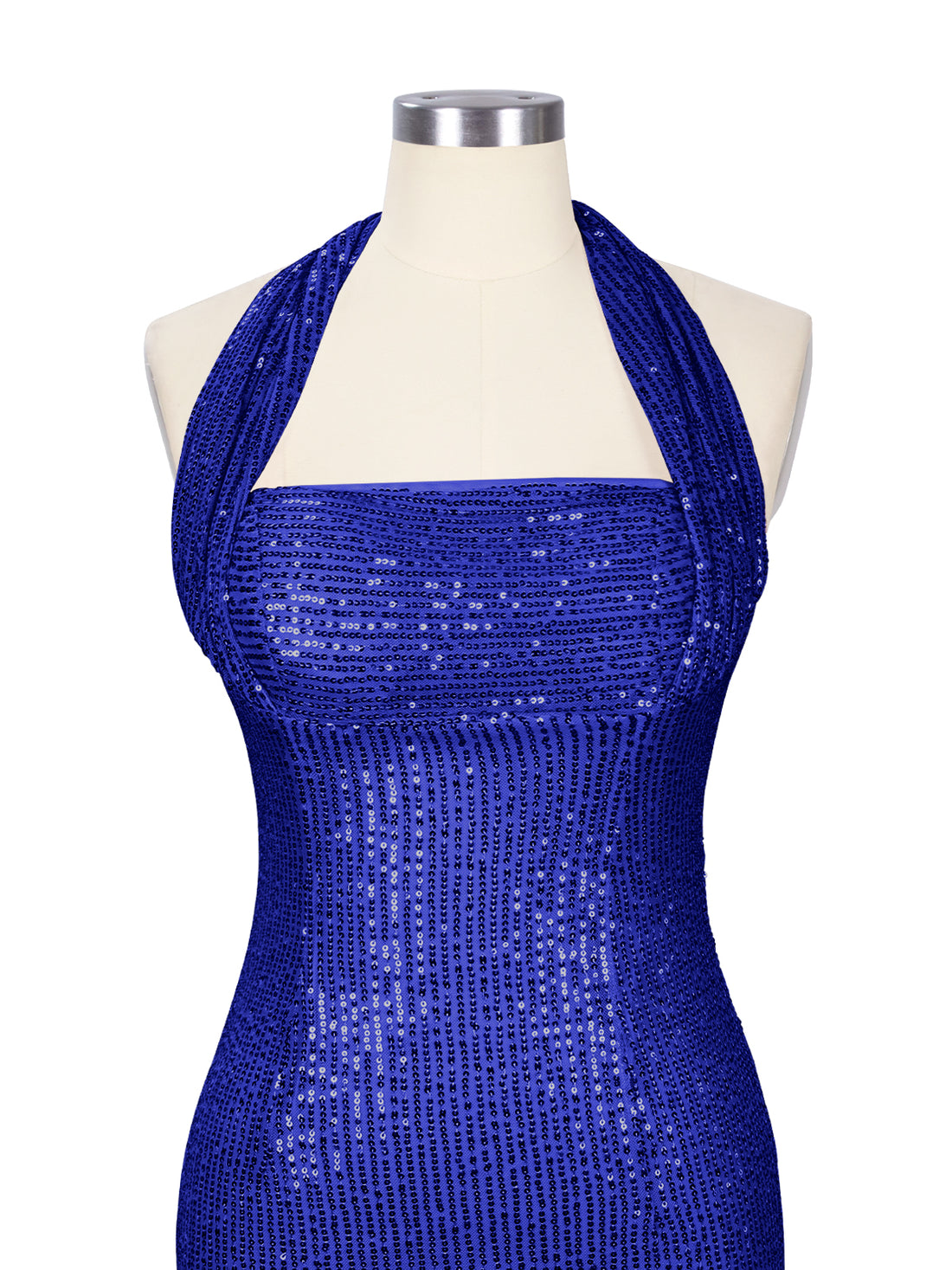 Halter Sequin Sheath Mini Dress 