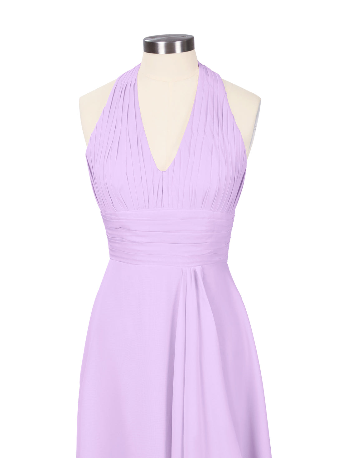 Ruched Halter Bridesmaid Dress 