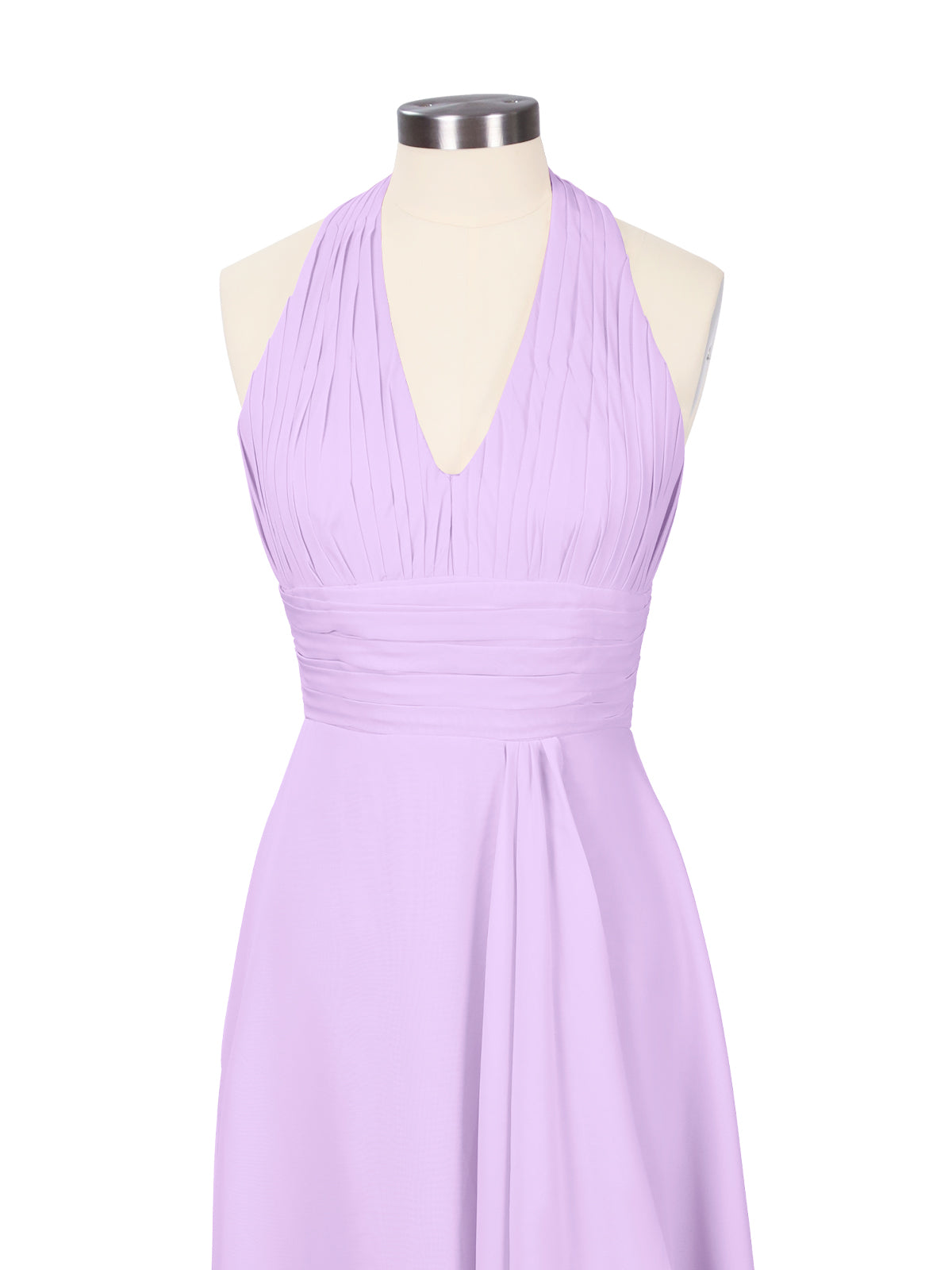 Ruched Halter Bridesmaid Dress 