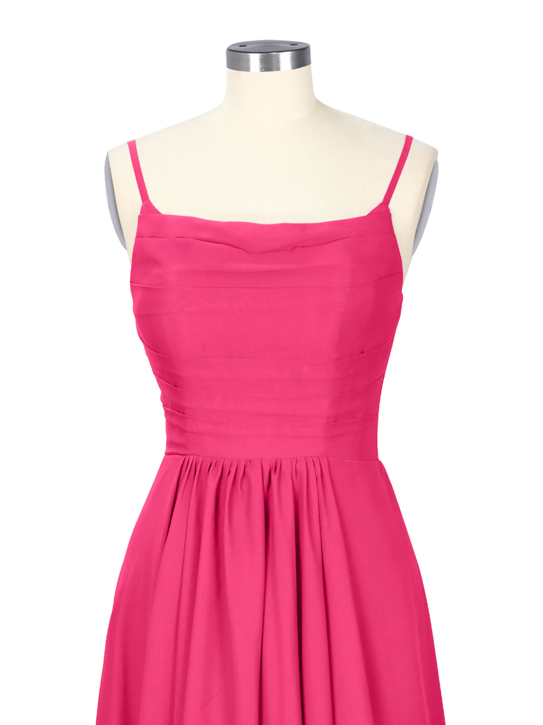 Spaghetti Asymmetrical Bridesmaid Dress 