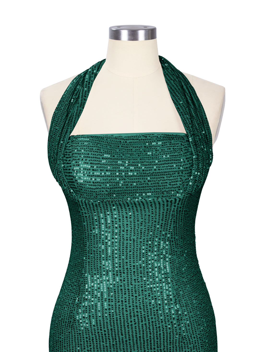 Halter Sequin Sheath Mini Dress 