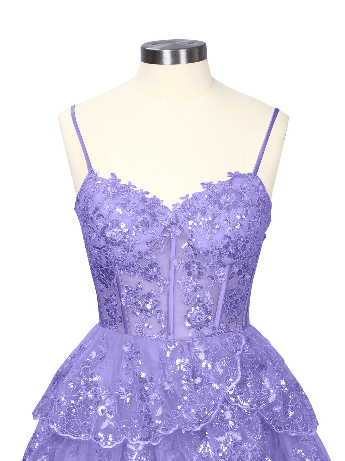 Sequin Appliques Mini Dress 