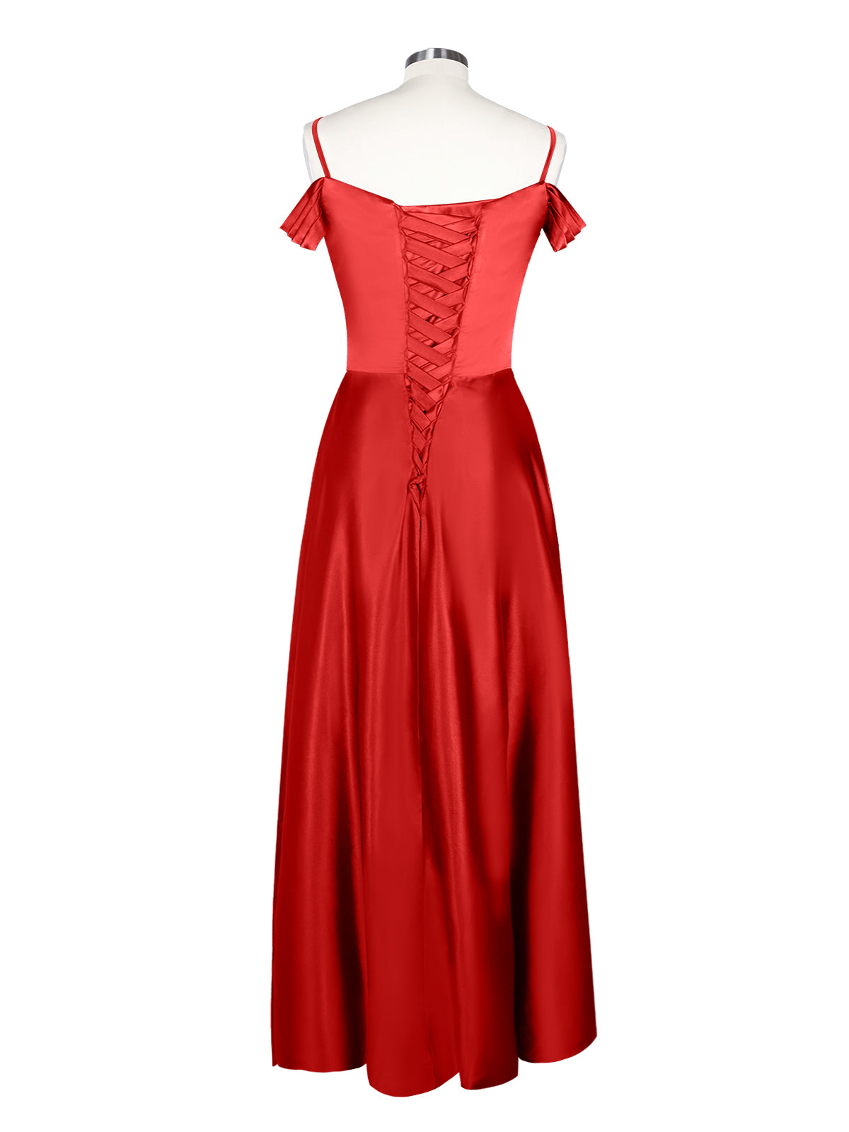 Silk-Like Pleated Prom Dress 