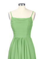 Spaghetti Asymmetrical Bridesmaid Dress 