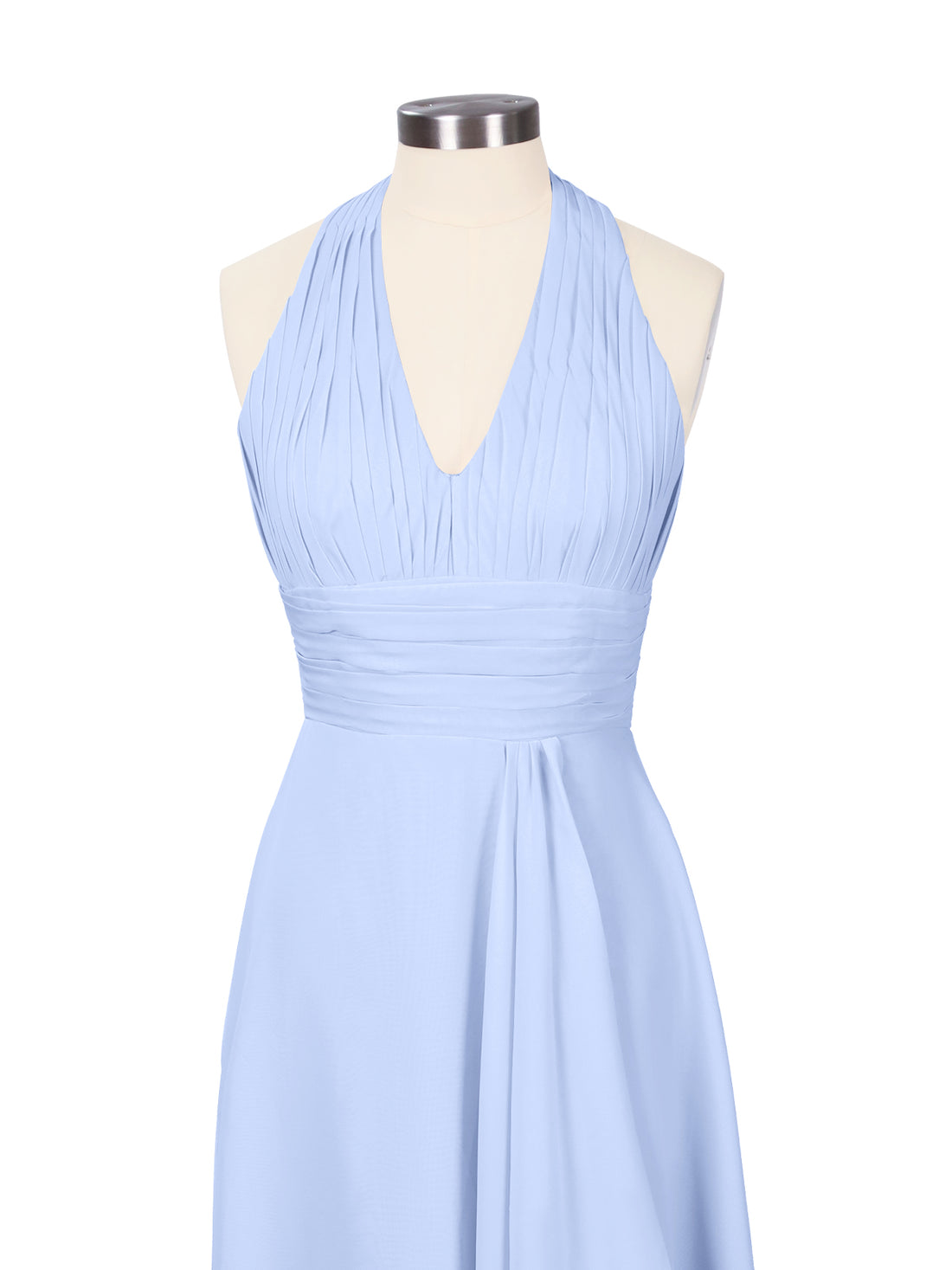 Ruched Halter Bridesmaid Dress 