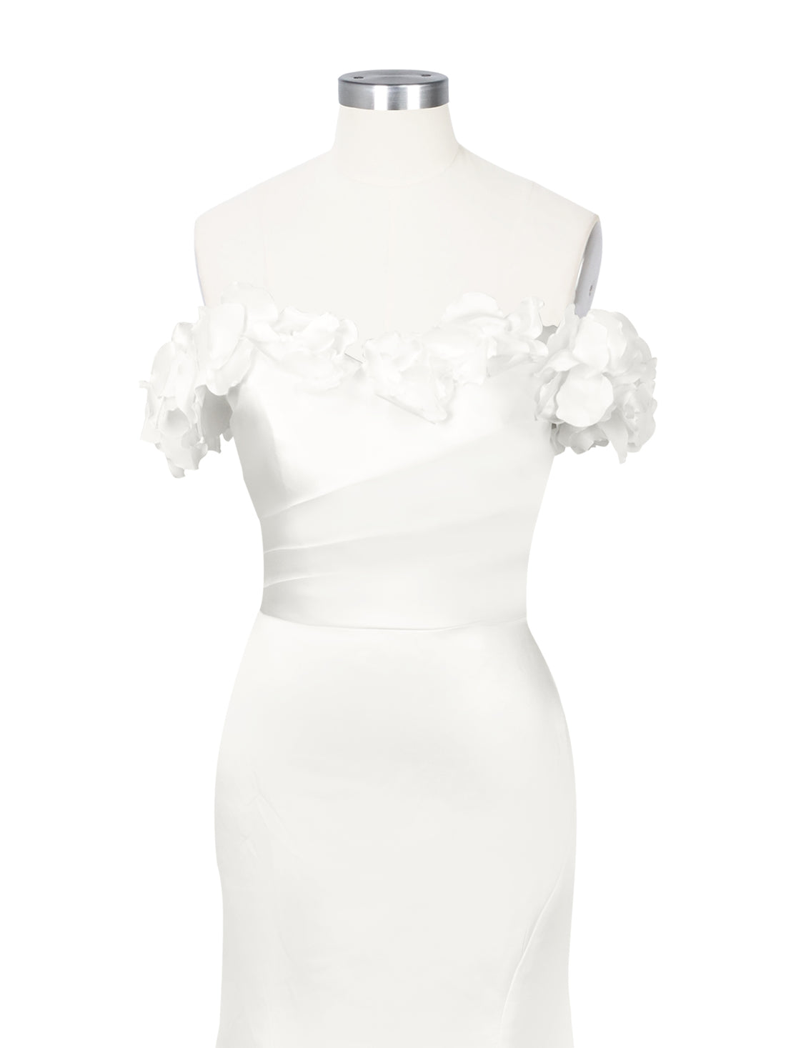 3D Floral Sheath Wedding Dress 