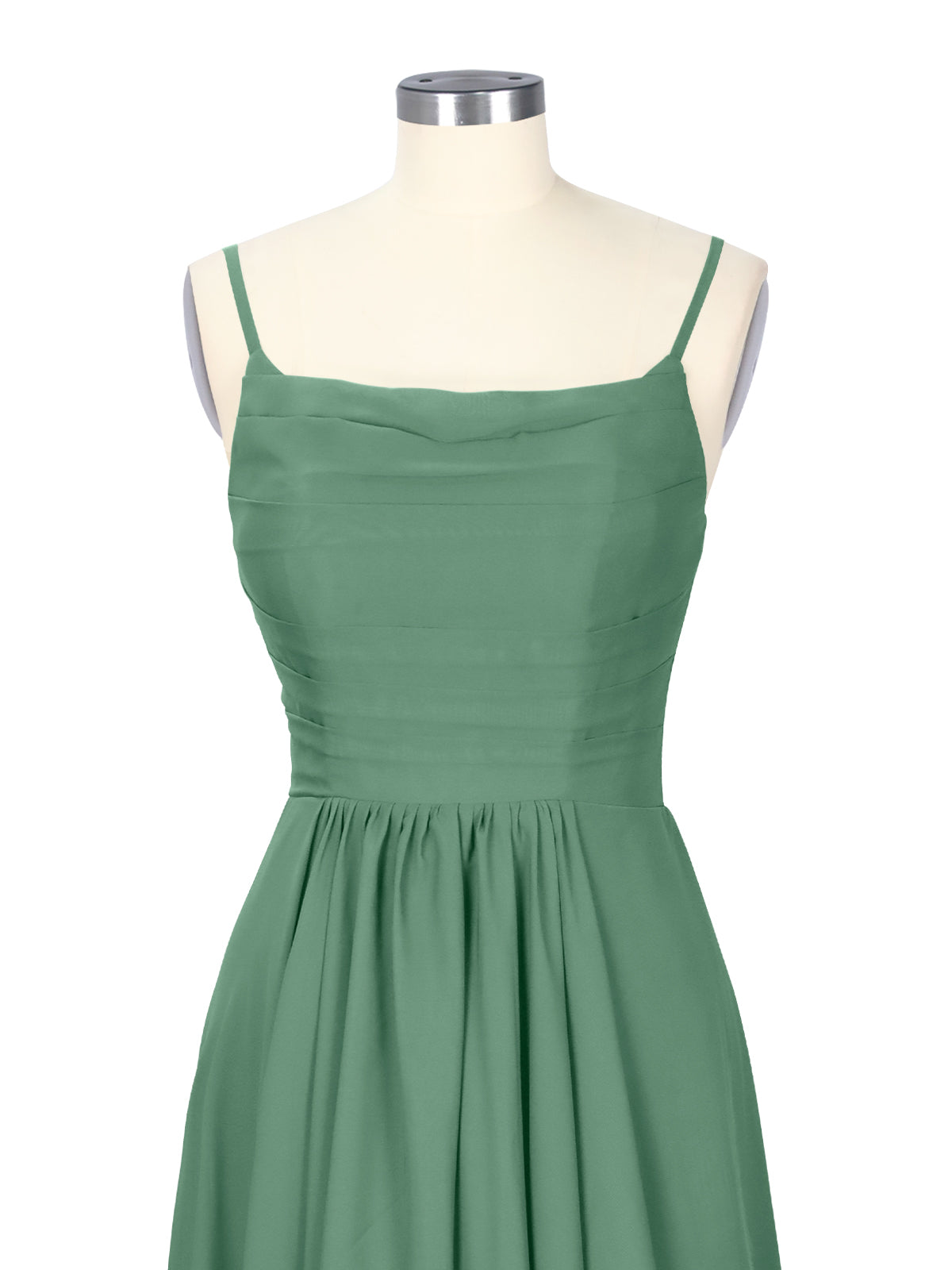 Spaghetti Asymmetrical Bridesmaid Dress 