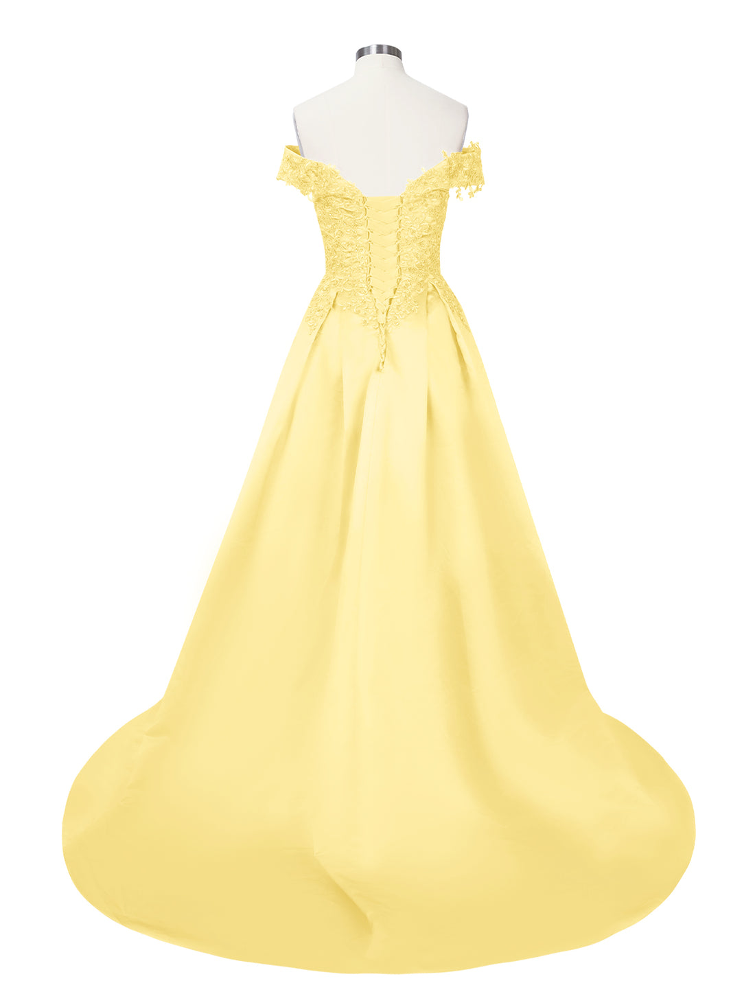 Applique Bodice Prom Dress 