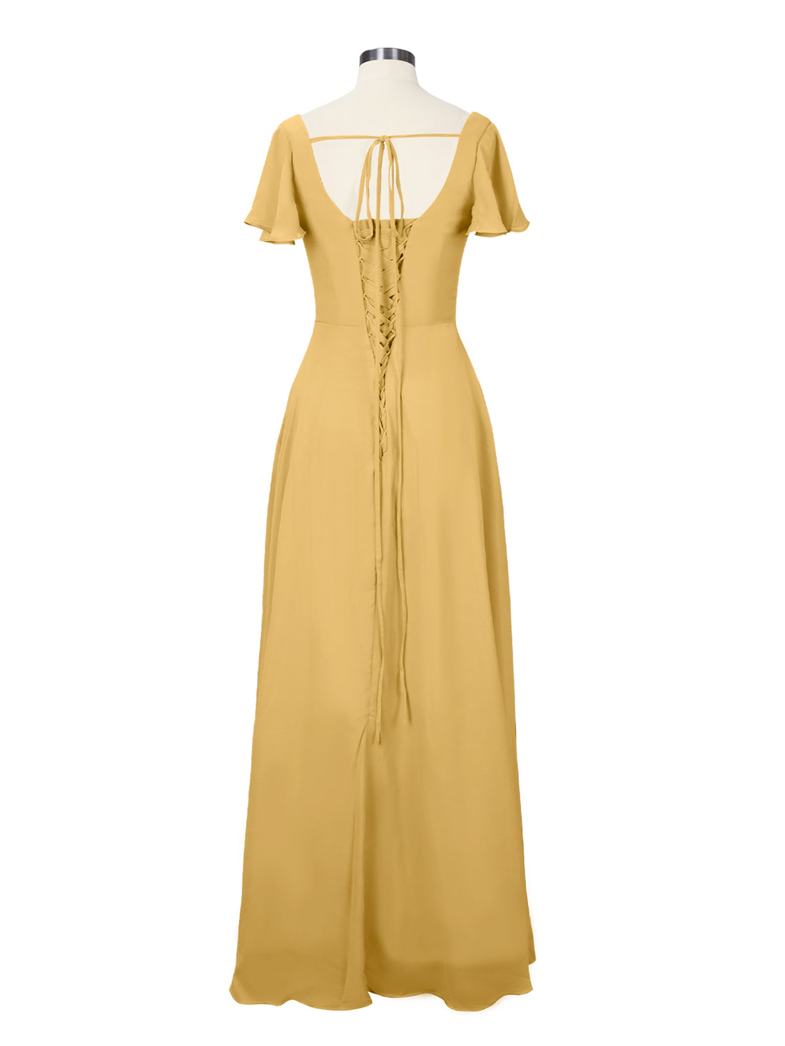 Flutter Sleeves Bridesmaid Dress 